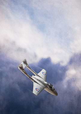 De Haviland Vampire Jet fighter of the 1950s