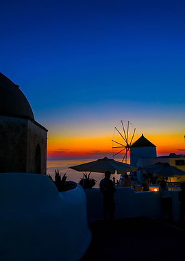 Sunset in Oia i