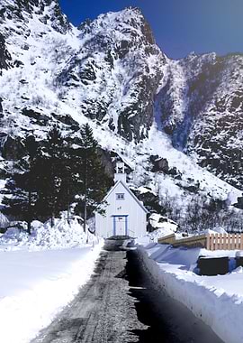 Winter Chapel in Norway