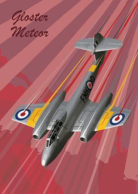 Gloster Meteor Pop Art