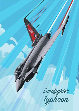 Eurofighter Typhoon Pop Art