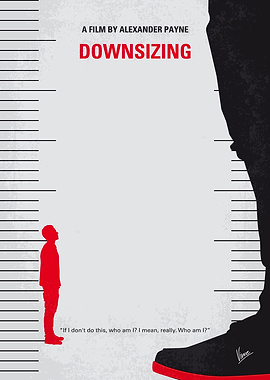 No934 My Downsizing minimal movie poster