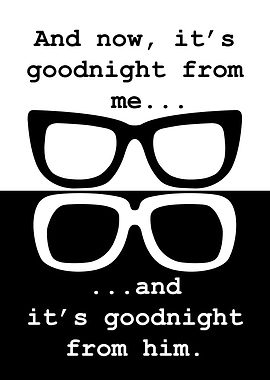 Two Ronnies comedy glasses