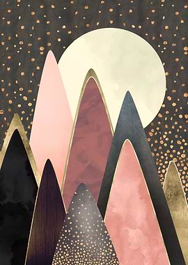Pink and Gold Peaks