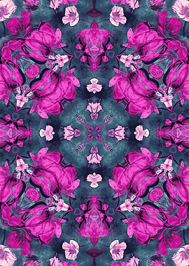 mandala pink rain