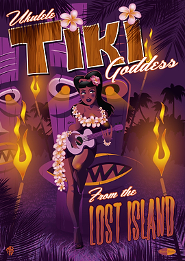 Ukulele Tiki Goddess