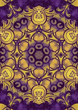 mandala yellow dreams