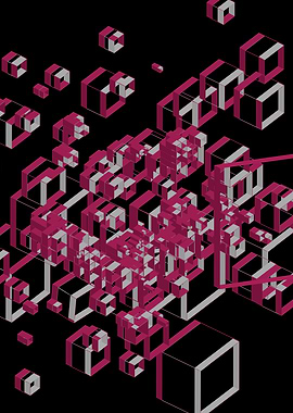 3D Futuristic GEO Lines III