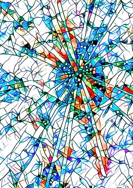 Glass stain mosaic 2 - star