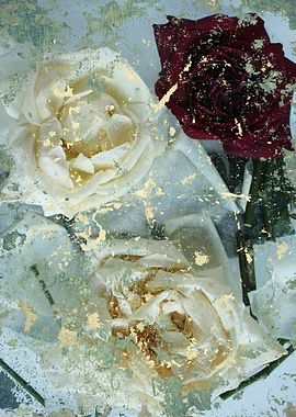 Abstract rose bouquet