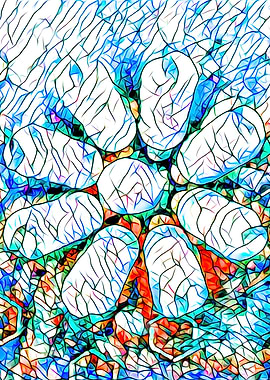 Glass stain mosaic 6 - octa