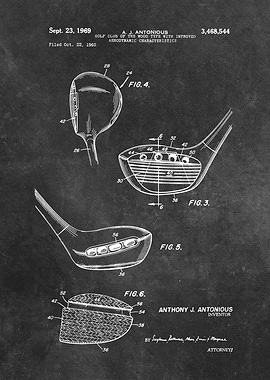 1969 Antonious Golf Club of the wood type
