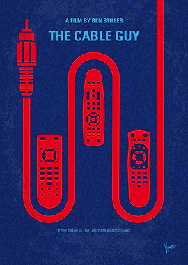 No948 My The Cable Guy minimal movie poster