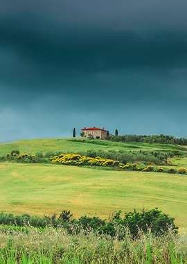 Clouds over the hill