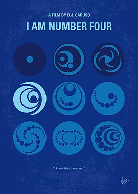 No937 My I AM NUMBER FOUR minimal movie poster