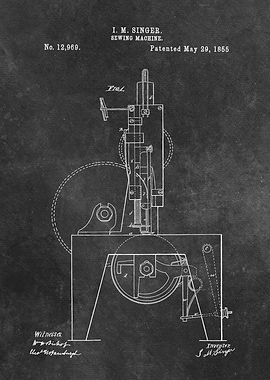 1855 Singer Sewing Machine
