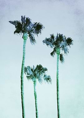 PASTEL PALM TREES no3