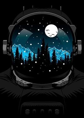 Astronaut crystal snow