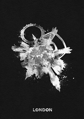 London Skyline Painting