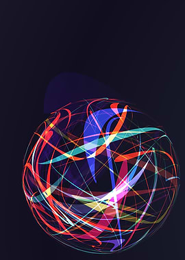background Abstract Light Lines sphere