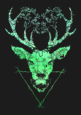 Dark Forest Deer