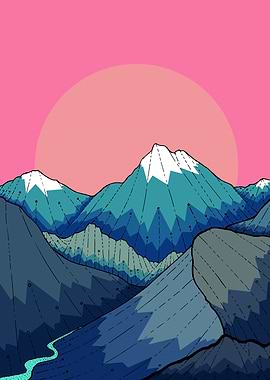 A small river in the mountains