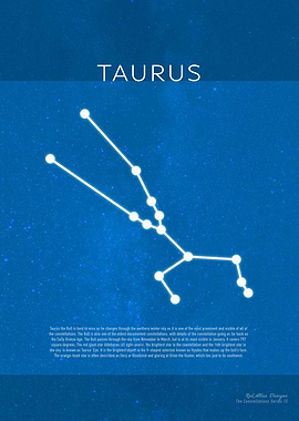Taurus The Constellations Minimalist Series 15