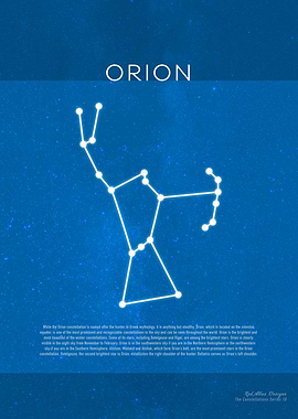 Orion The Constellations Minimalist Series 10