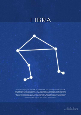 Libra The Constellations Minimalist Series 08
