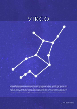 Virgo The Constellations Minimalist Series 16