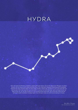 Hydra The Constellations Minimalist Series 21