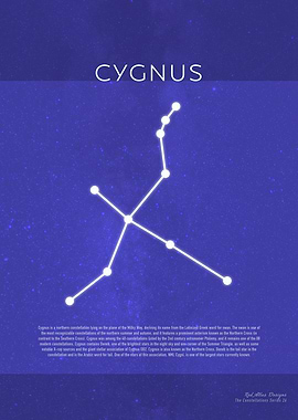 Cygnus The Constellations Minimalist Series 26