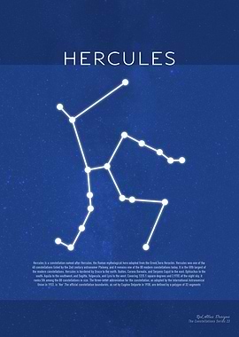Hercules The Constellations Minimalist Series 23