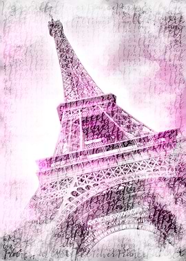 Watercolor Eiffel Tower