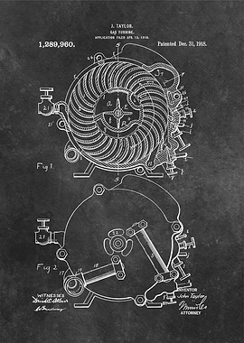 Taylor Gas turbine 1918