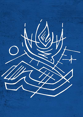 Holy Spirit symbol illustration