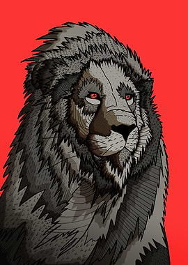 The red eye lion