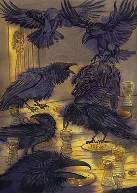 Seven ravens fairy tale by the Grimm Brothers