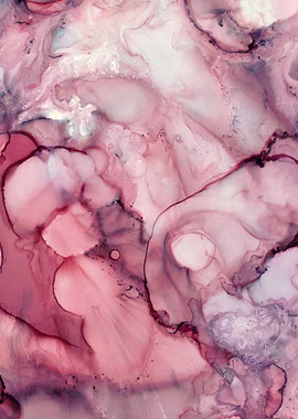 Liquid Mauve Abstract