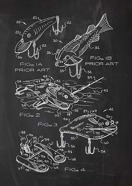 Fishing Lure - Patent Drawing