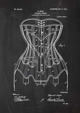 1906 Apparel Corset - Patent Drawing