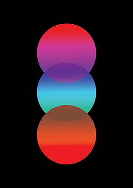 minimalist colorful circle