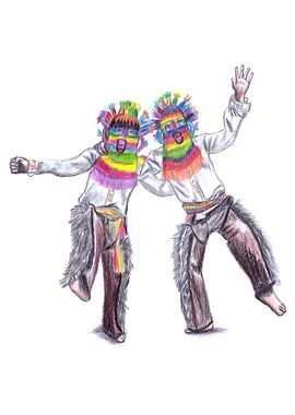 Los Diablumas Color Pencil