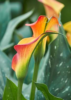 colored calla lily