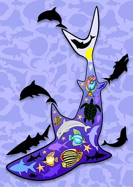 Shark MarineLife Reef Scenery