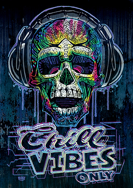 Dripping Skull Chill Vibes