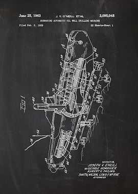 1959 Submarine Automatic Oil Weel Drilling Machine