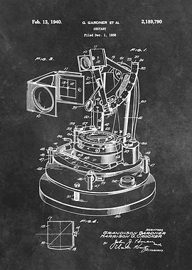 patent art Gardner Sextant