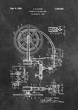 patent art Davis 1935 Auto