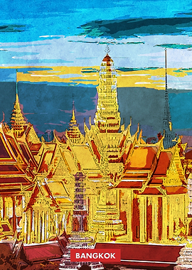 Bangkok city skyline